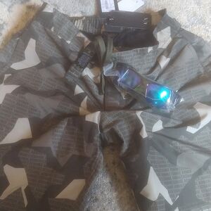 A/X Armani Exchange Boxer Beachwear Swimsuit W/Armani style sunglasses.